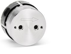 Diener Precision Pumps: Front view of gear pump of Silencer Series can be used for fuels and oil, laboratory diagnostick, inkjet printing.