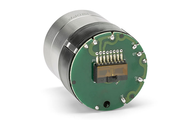 Diener Precision Pumps: Front view of gear pump of Silencer Series can be used for  hematology and immunoassay.